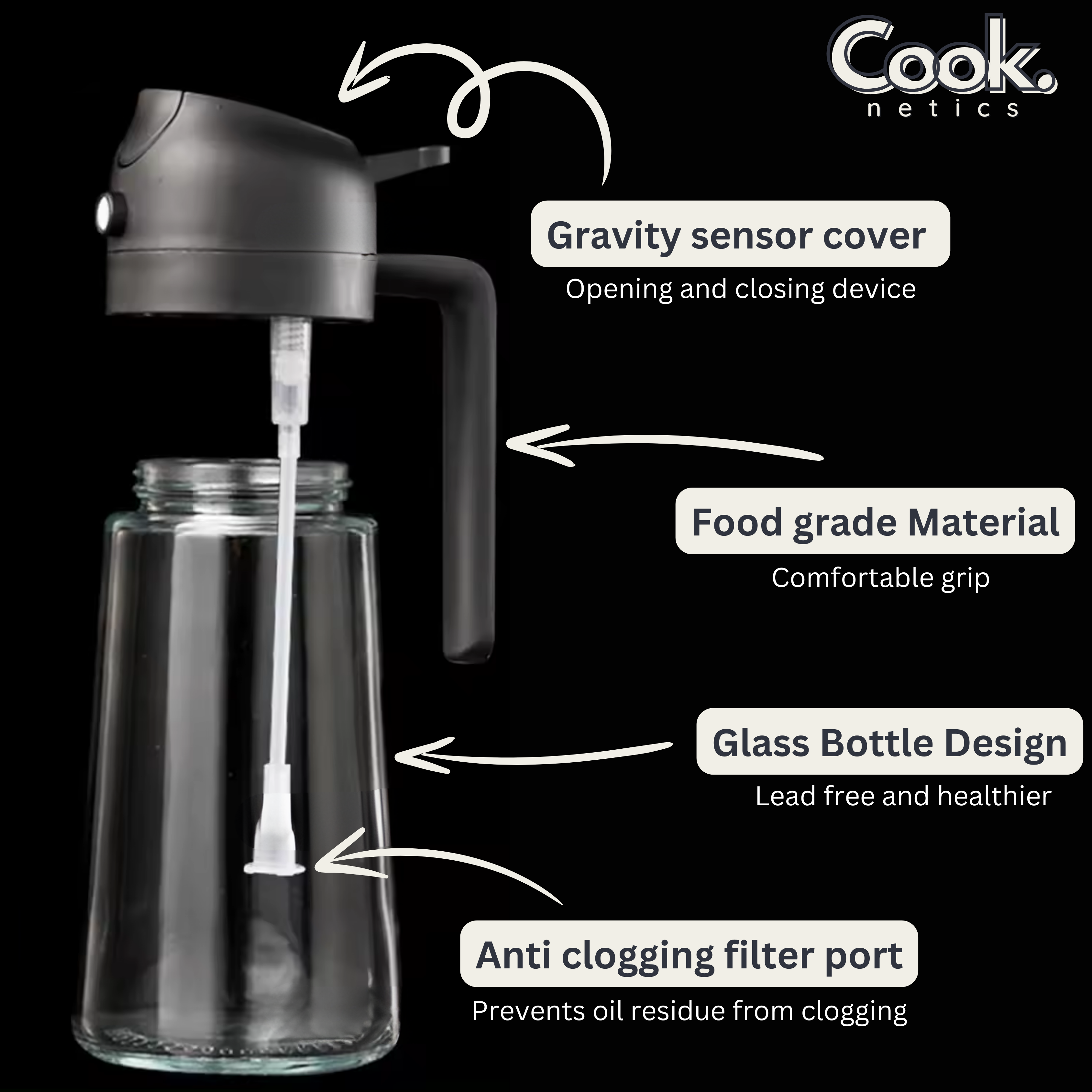 Cooknetics™  2 in 1 Oil Dispenser